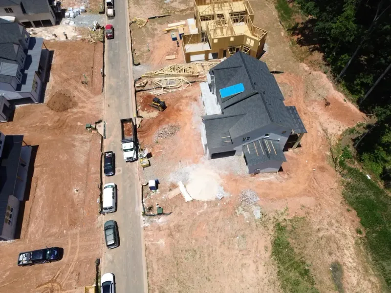 Best Sandy Springs Roofer team performing a free roof inspection on a residential home in Sandy Springs, GA